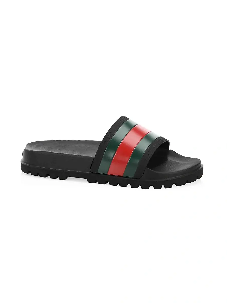 Gucci Men's Web Slide Sandals | Thumbnail 2