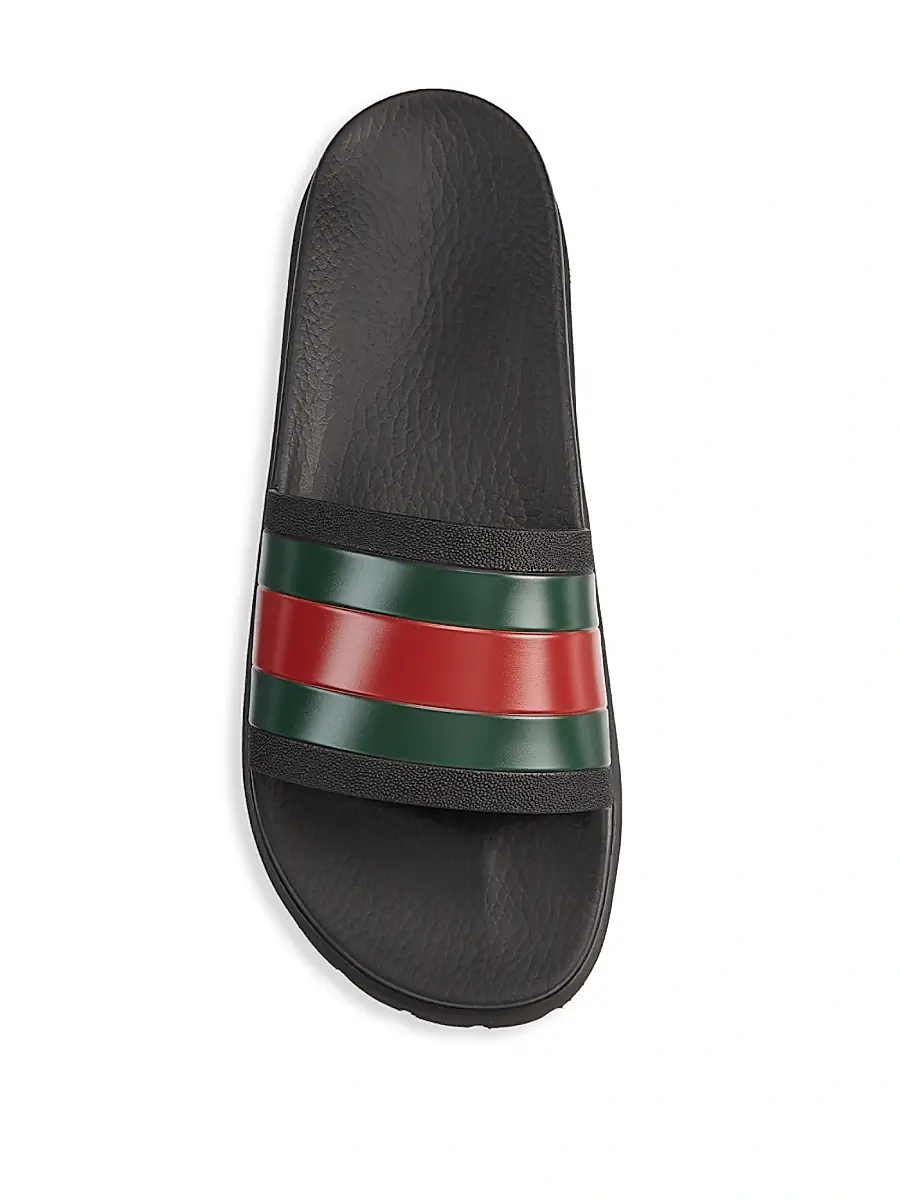 Gucci Men's Web Slide Sandals | Thumbnail 4