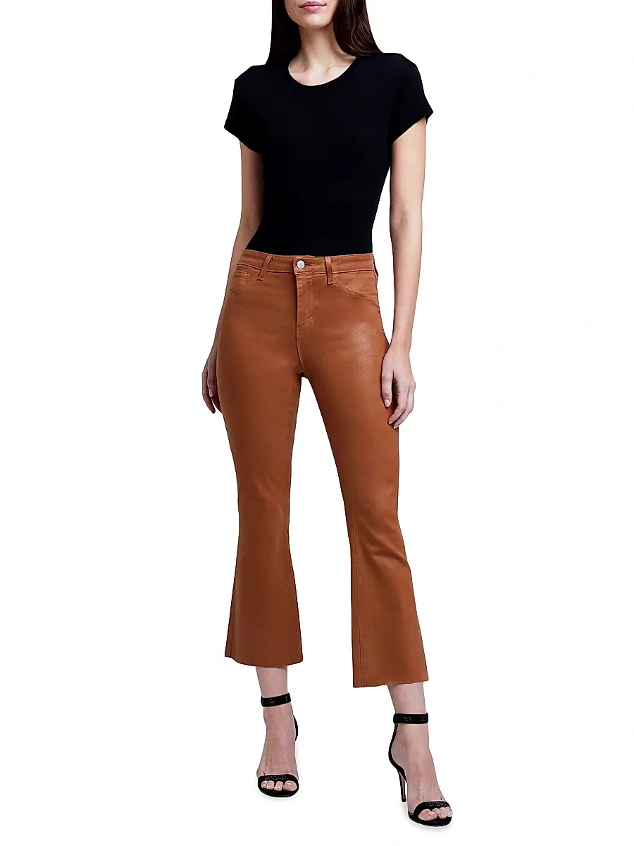 L'Agence Women's Kendra High-Rise Crop Flare Pants | Thumbnail 2 L'Agence Women's Kendra High-Rise Crop Flare Pants | Thumbnail 2