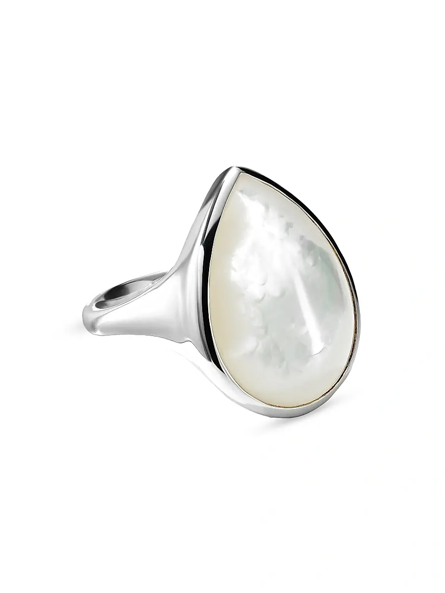 Ippolita Women's Ondine Sterling Silver & Mother-Of-Pearl Teardrop Ring