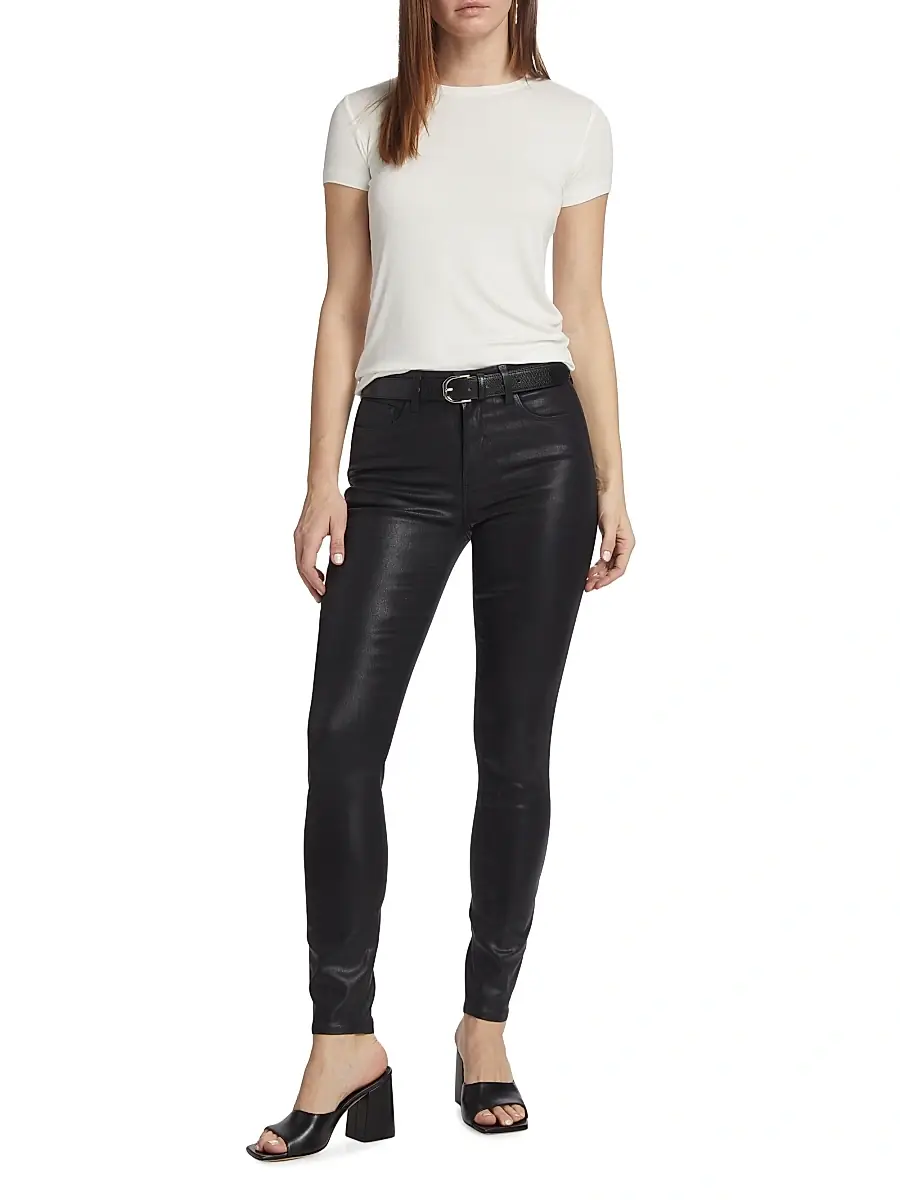 L'Agence Women's Ressi Rib-Knit Crewneck Tee | Thumbnail 2 L'Agence Women's Ressi Rib-Knit Crewneck Tee | Thumbnail 2