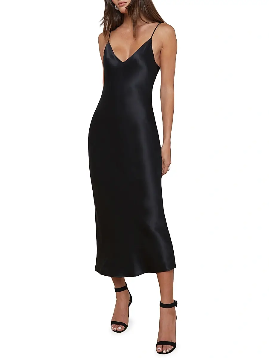 L'Agence Women's Seridine Midi Slip Dress | Thumbnail 3 L'Agence Women's Seridine Midi Slip Dress | Thumbnail 3