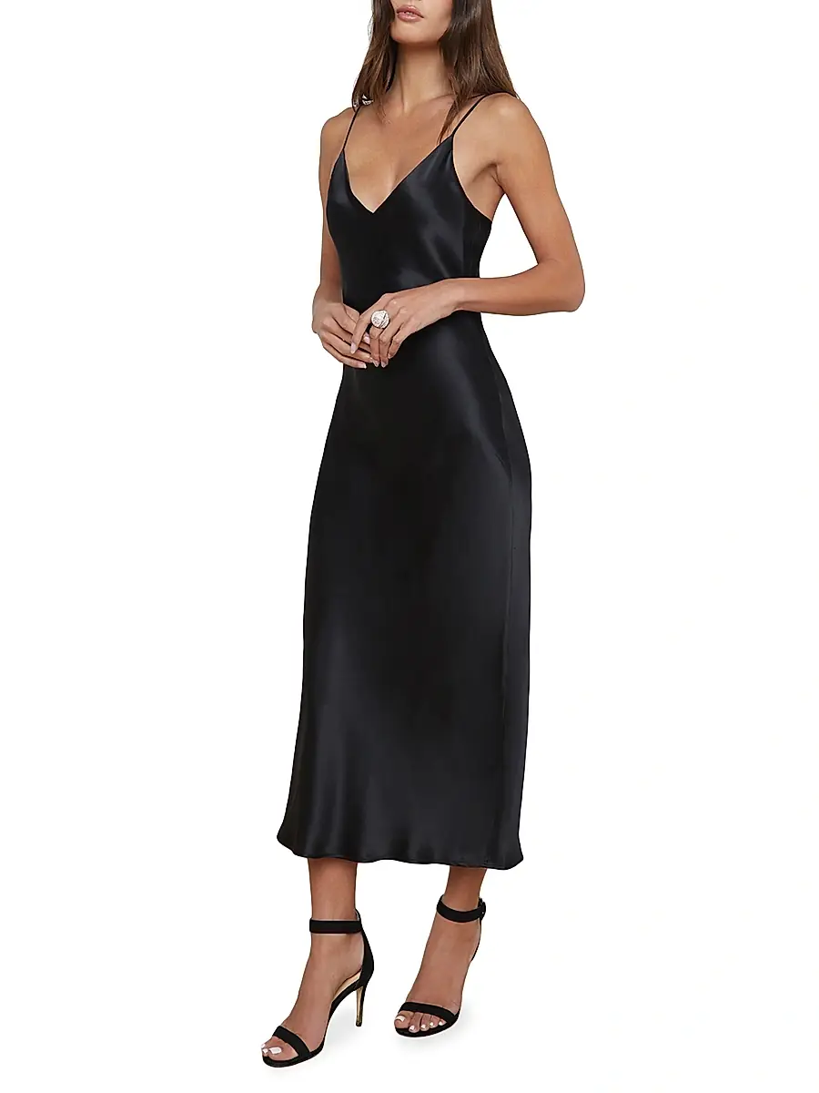 L'Agence Women's Seridine Midi Slip Dress | Thumbnail 4 L'Agence Women's Seridine Midi Slip Dress | Thumbnail 4