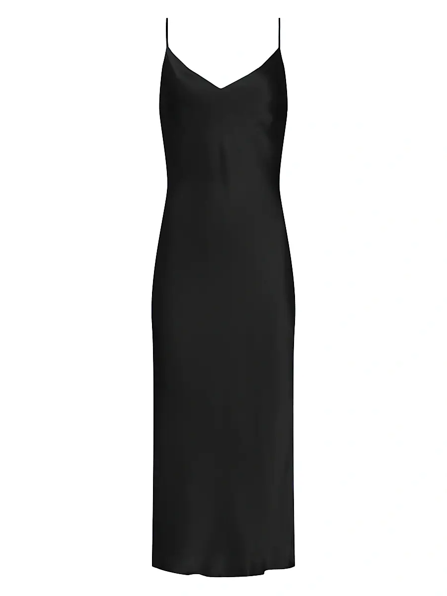 L'Agence Women's Seridine Midi Slip Dress