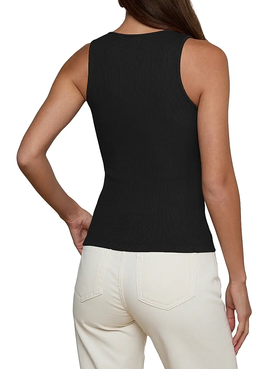 L'Agence Women's Adira Rib-Knit Tank | Thumbnail 4 L'Agence Women's Adira Rib-Knit Tank | Thumbnail 4