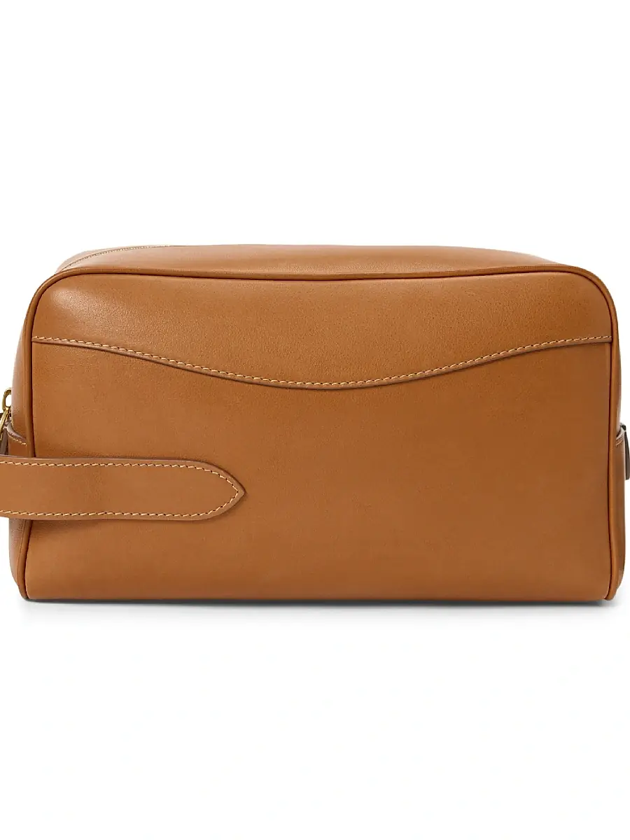 Ralph Lauren Purple Label Bedford Leather Toiletry Bag | Thumbnail 4 Ralph Lauren Purple Label Bedford Leather Toiletry Bag | Thumbnail 4