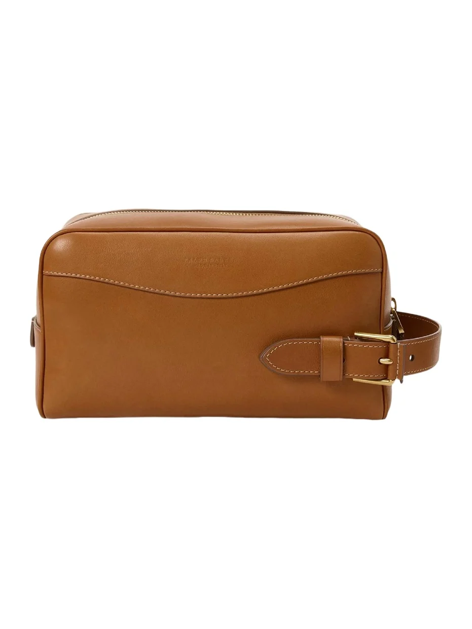 Ralph Lauren Purple Label Bedford Leather Toiletry Bag