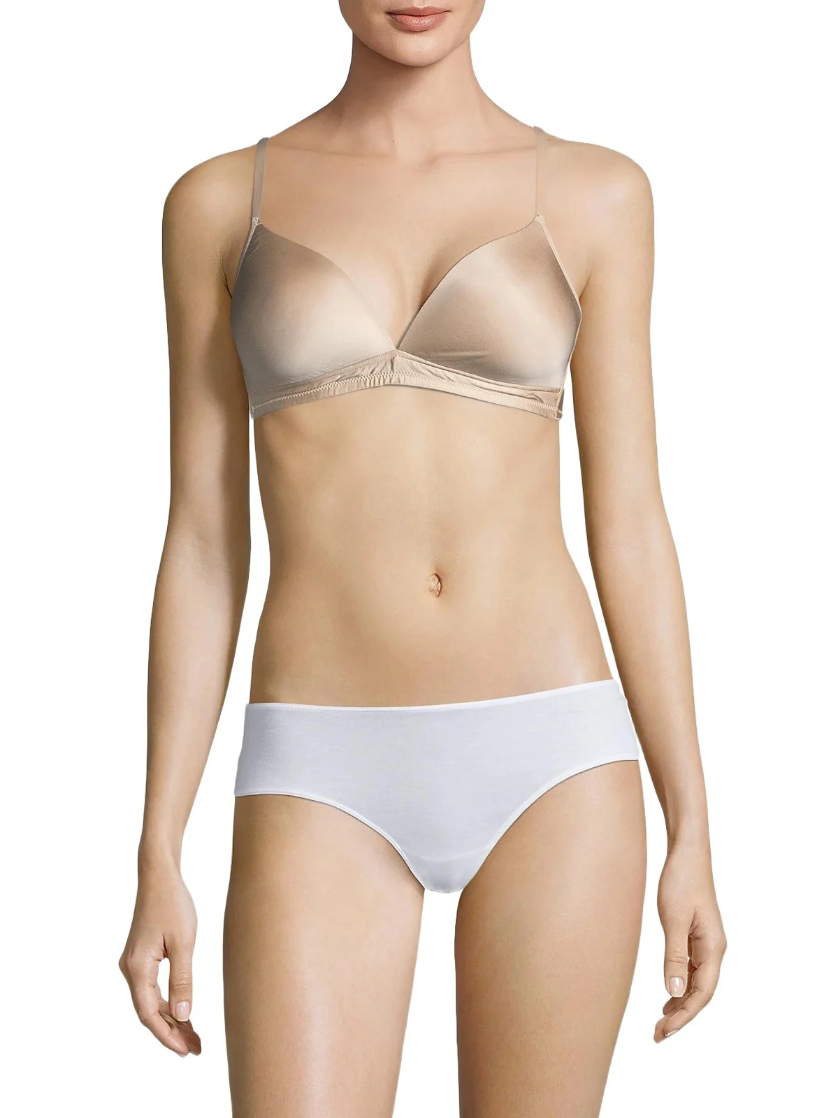 Hanro Women's Satin Deluxe Soft Cup T-Shirt Bra