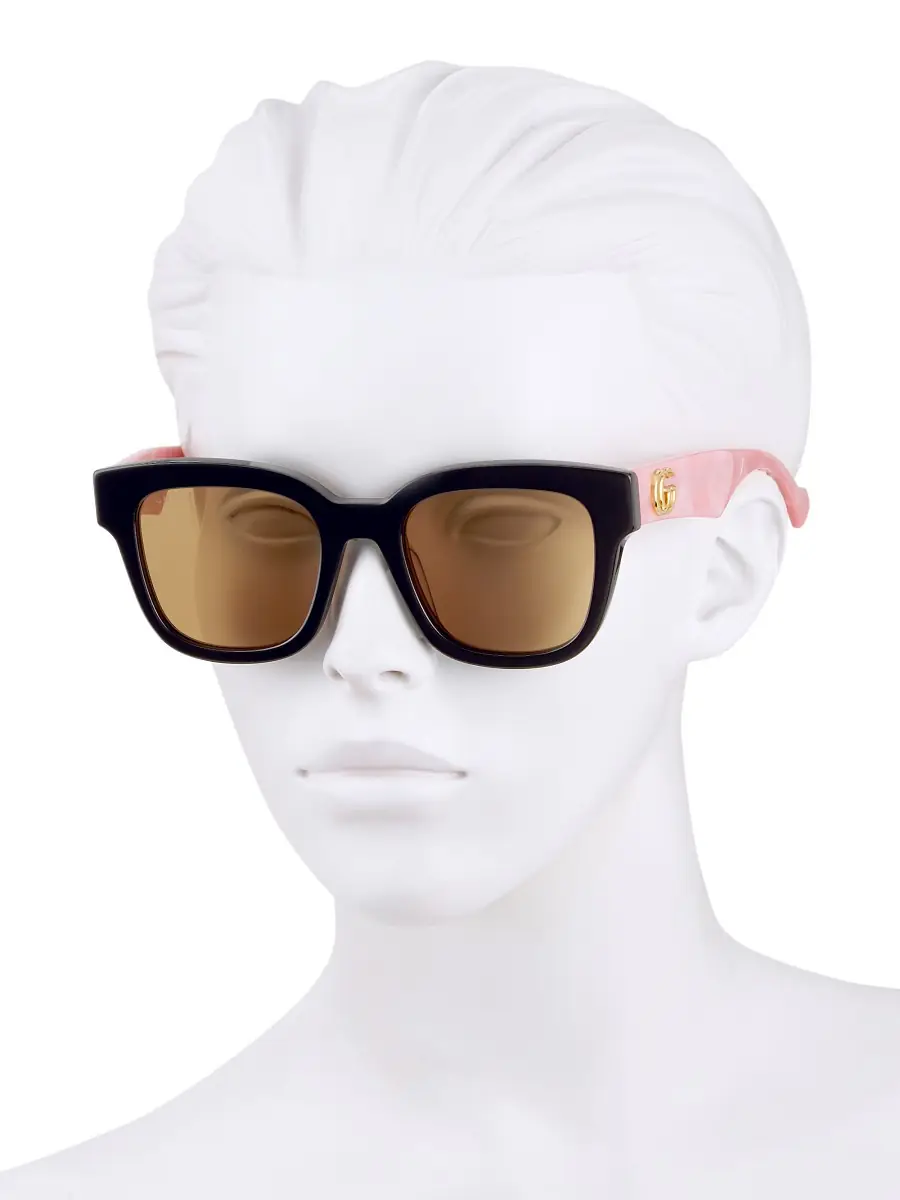Gucci Women's Generation 52MM Square Sunglasses - Shiny Black | Thumbnail 3 Gucci Women's Generation 52MM Square Sunglasses - Shiny Black | Thumbnail 3