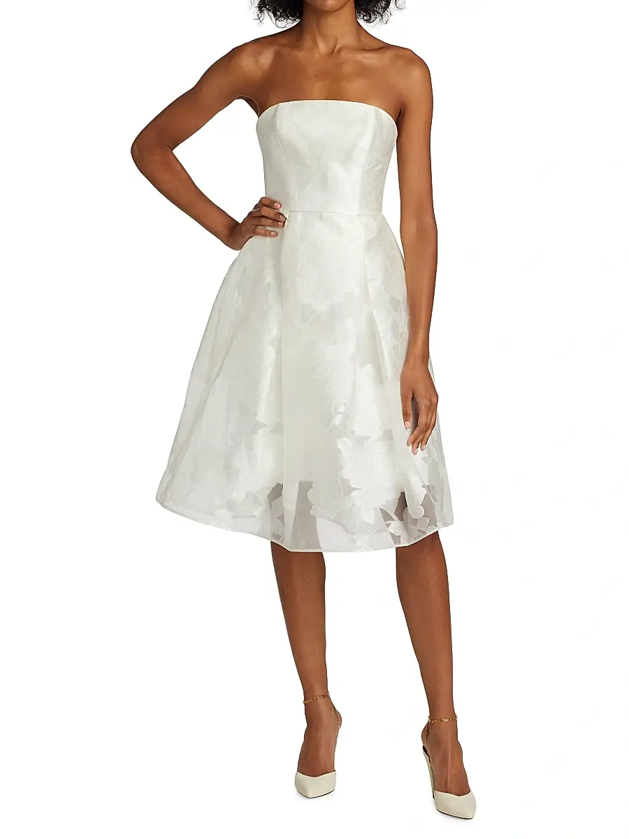 Amsale Women's Rose Fil Coupe Fit-&-Flare Dress | Thumbnail 2