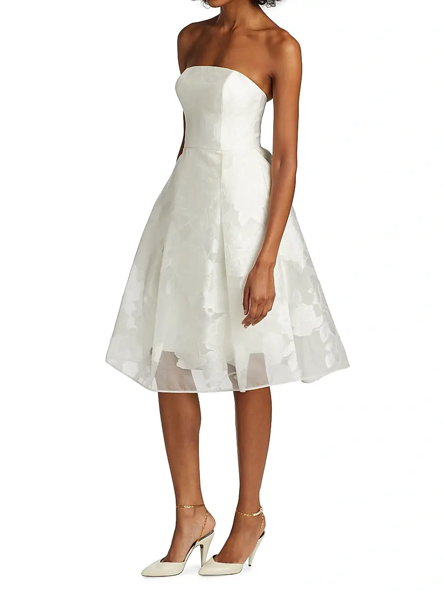 Amsale Women's Rose Fil Coupe Fit-&-Flare Dress | Thumbnail 3