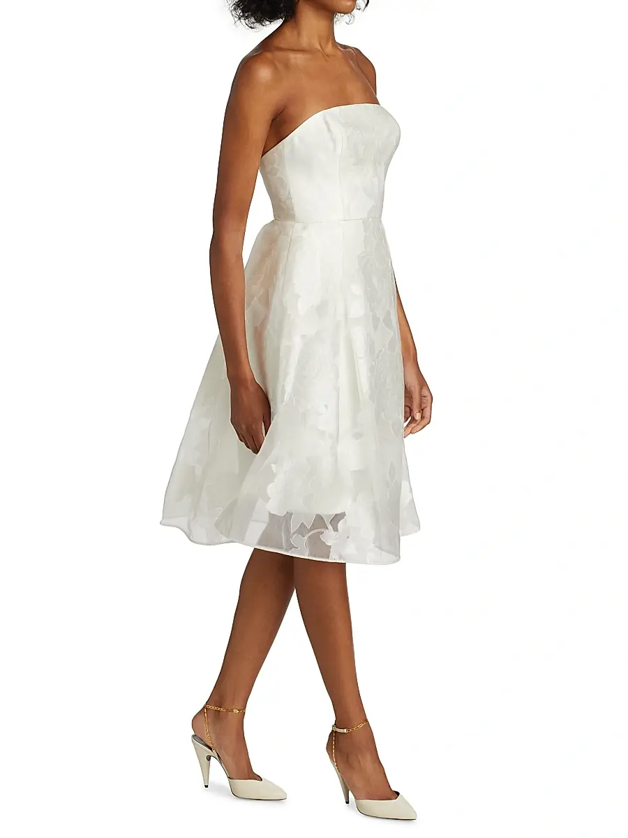 Amsale Women's Rose Fil Coupe Fit-&-Flare Dress | Thumbnail 4