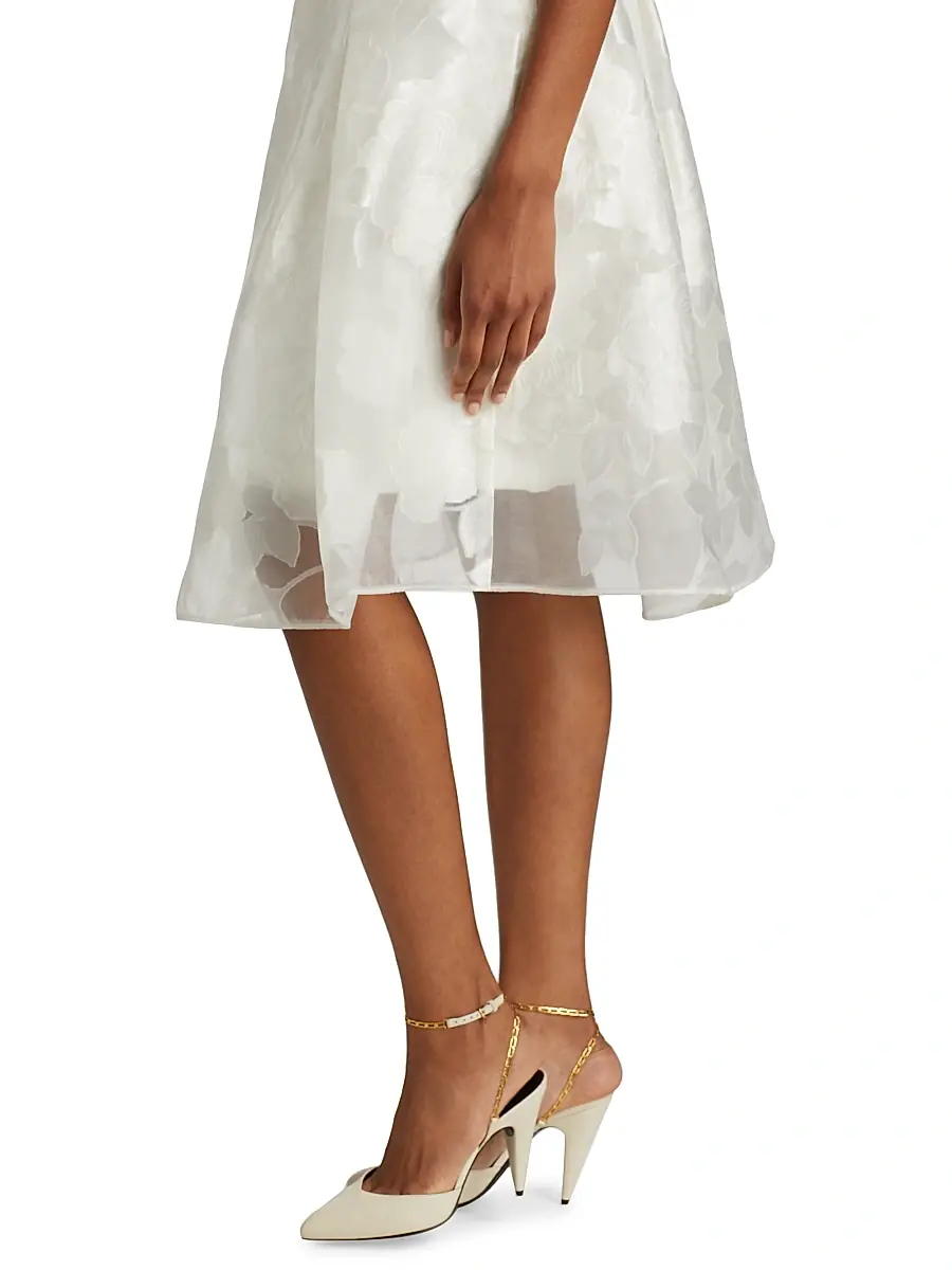 Amsale Women's Rose Fil Coupe Fit-&-Flare Dress | Thumbnail 6