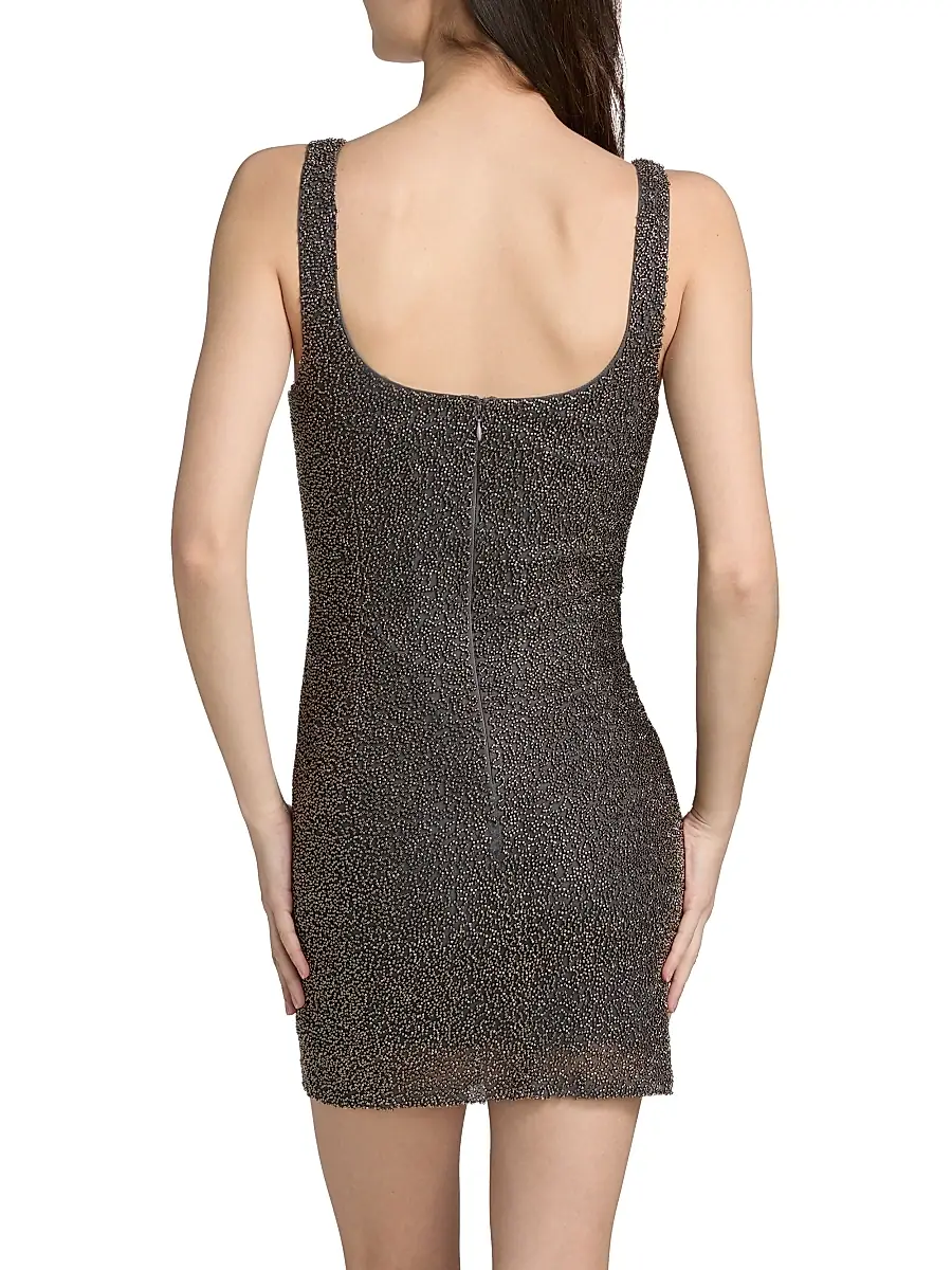 L'Agence Women's Inori Beaded Scoopneck Minidress | Thumbnail 5 L'Agence Women's Inori Beaded Scoopneck Minidress | Thumbnail 5