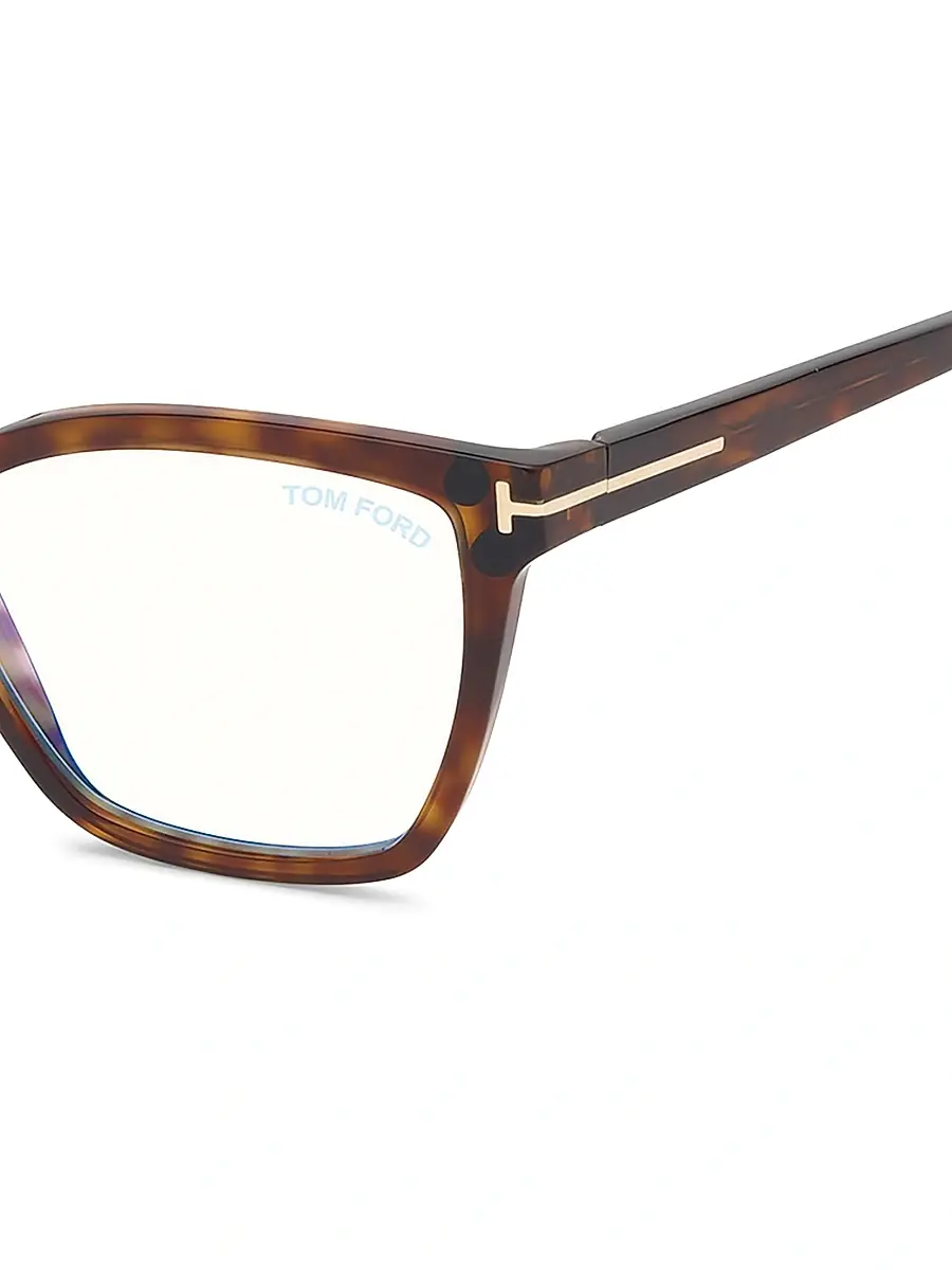 Tom Ford Women's 53MM Square Blue Filter Eyeglasses | Thumbnail 3 Tom Ford Women's 53MM Square Blue Filter Eyeglasses | Thumbnail 3