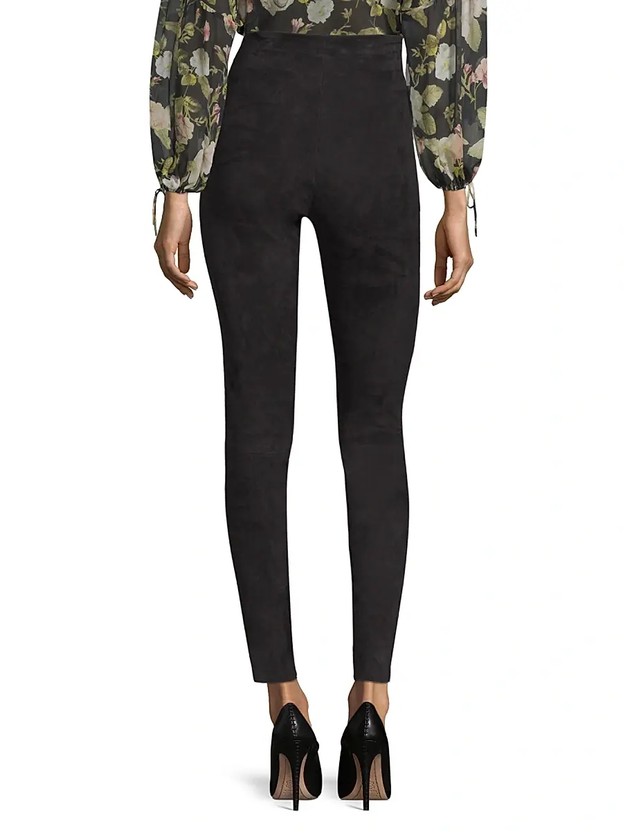 Alice + Olivia Women's Maddox Suede Leggings | Thumbnail 5 Alice + Olivia Women's Maddox Suede Leggings | Thumbnail 5