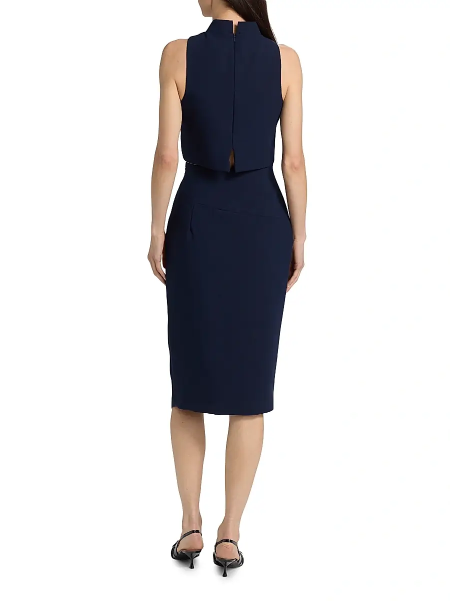 BLACK HALO Women's Two-Piece Juma Cropped Top and Skirt - Pacific Blue | Thumbnail 5 BLACK HALO Women's Two-Piece Juma Cropped Top and Skirt - Pacific Blue | Thumbnail 5
