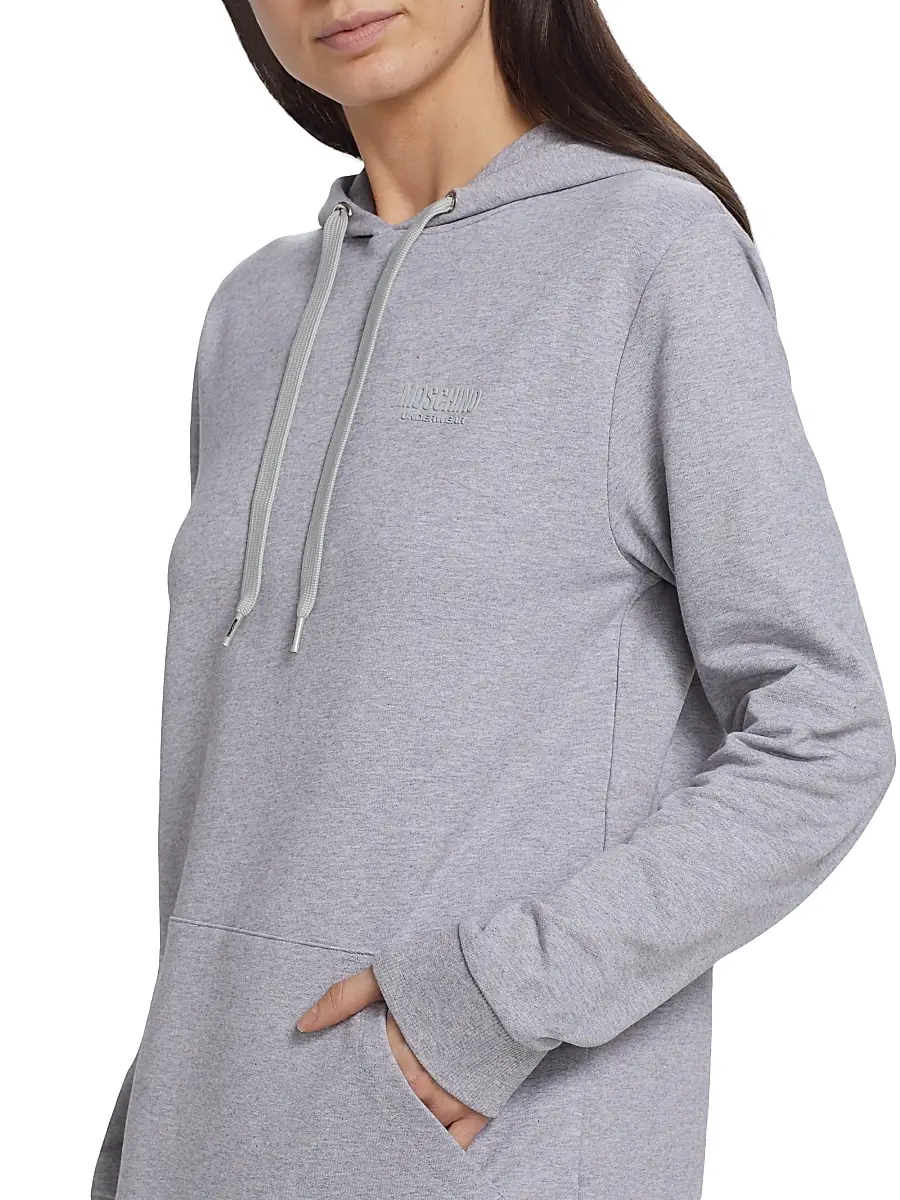MOSCHINO Women's Hooded Logo-Tape Minidress | Thumbnail 6