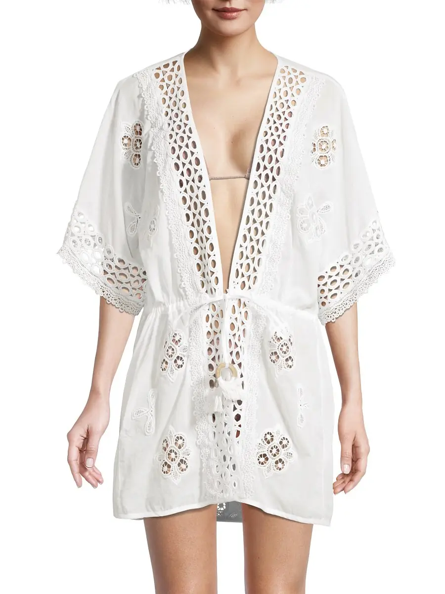 Ramy Brook Women's Delphine Coverup - White | Thumbnail 2 Ramy Brook Women's Delphine Coverup - White | Thumbnail 2