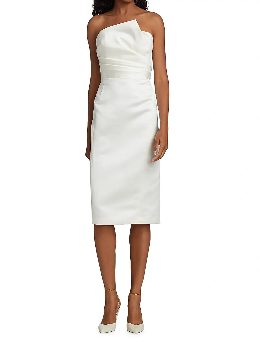 Amsale Women's Strapless Slim Dress | Thumbnail 2