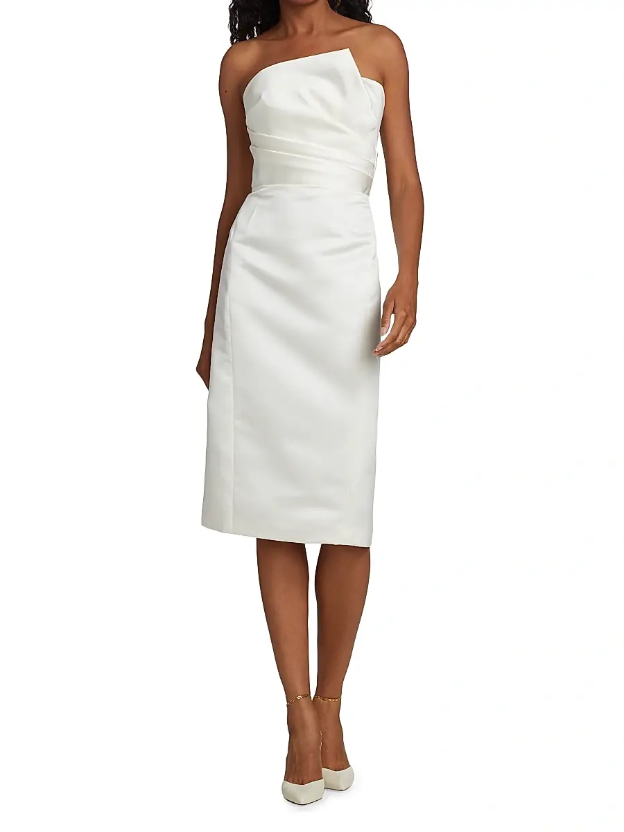 Amsale Women's Strapless Slim Dress | Thumbnail 3
