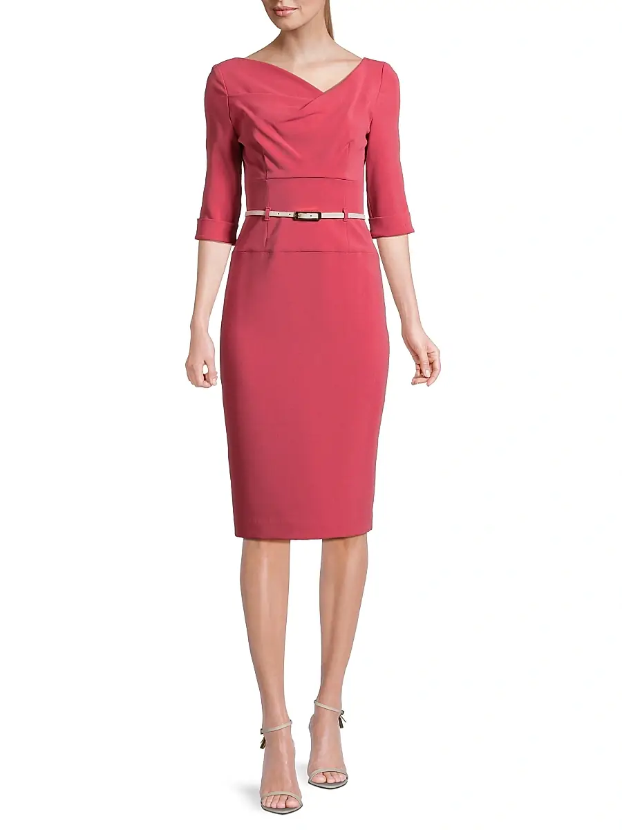 BLACK HALO Women's Jackie O Loft Woven Sheath Dress | Thumbnail 2