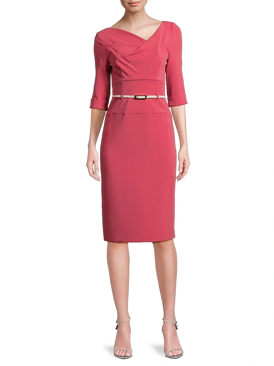 BLACK HALO Women's Jackie O Loft Woven Sheath Dress | Thumbnail 3
