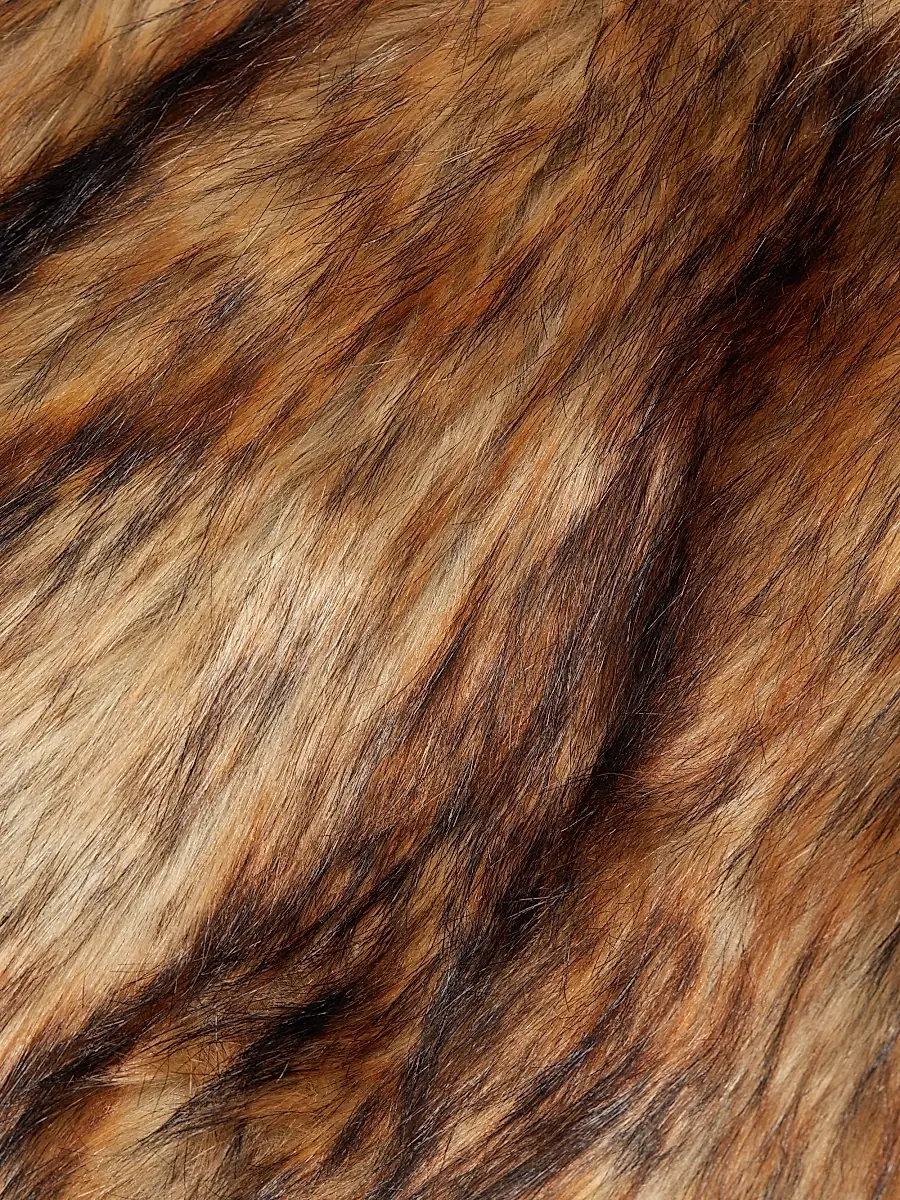 L'AGENCE Women's Aura Faux-Fur Cropped Jacket - Tan Black Faux Fur | Thumbnail 7 L'AGENCE Women's Aura Faux-Fur Cropped Jacket - Tan Black Faux Fur | Thumbnail 7