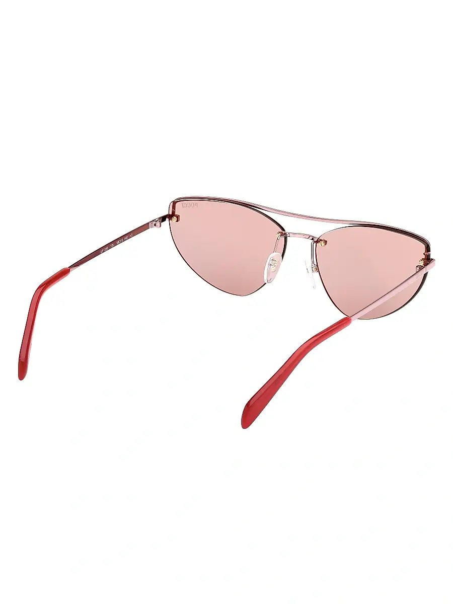 Pucci Women's 59MM Cat-Eye Sunglasses - Shiny Pink Rose Mirror | Thumbnail 6 Pucci Women's 59MM Cat-Eye Sunglasses - Shiny Pink Rose Mirror | Thumbnail 6
