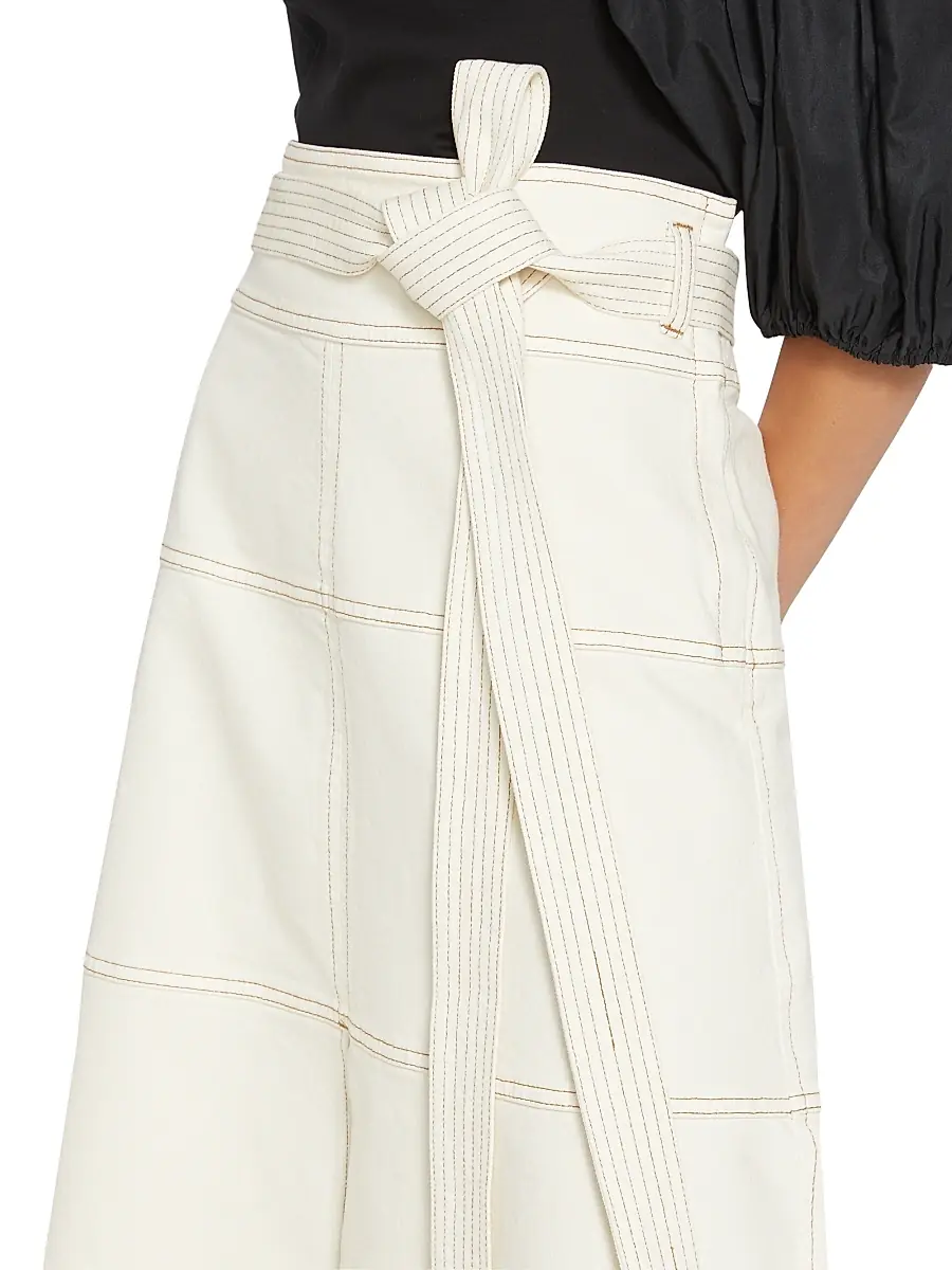 TANYA TAYLOR Women's Hudson Belted Midi Skirt | Thumbnail 6 TANYA TAYLOR Women's Hudson Belted Midi Skirt | Thumbnail 6