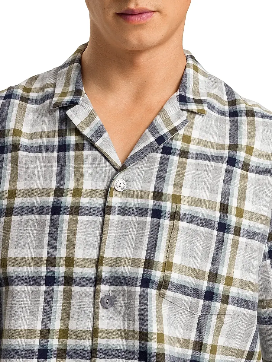 Hanro Men's Cozy Comfort Check Pajamas - Wintry Check | Thumbnail 5 Hanro Men's Cozy Comfort Check Pajamas - Wintry Check | Thumbnail 5
