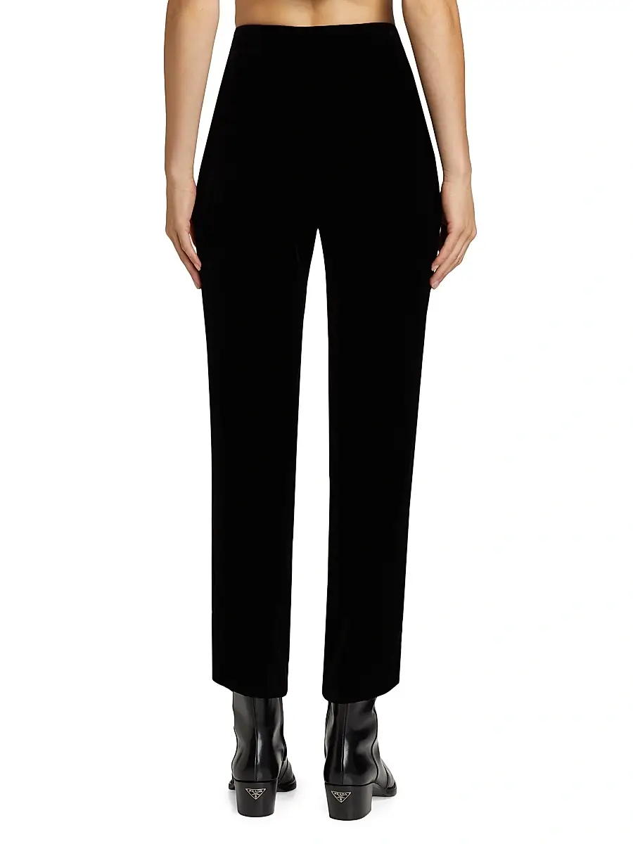 L'Agence Women's Rebel Tapered Velvet Trousers | Thumbnail 5 L'Agence Women's Rebel Tapered Velvet Trousers | Thumbnail 5