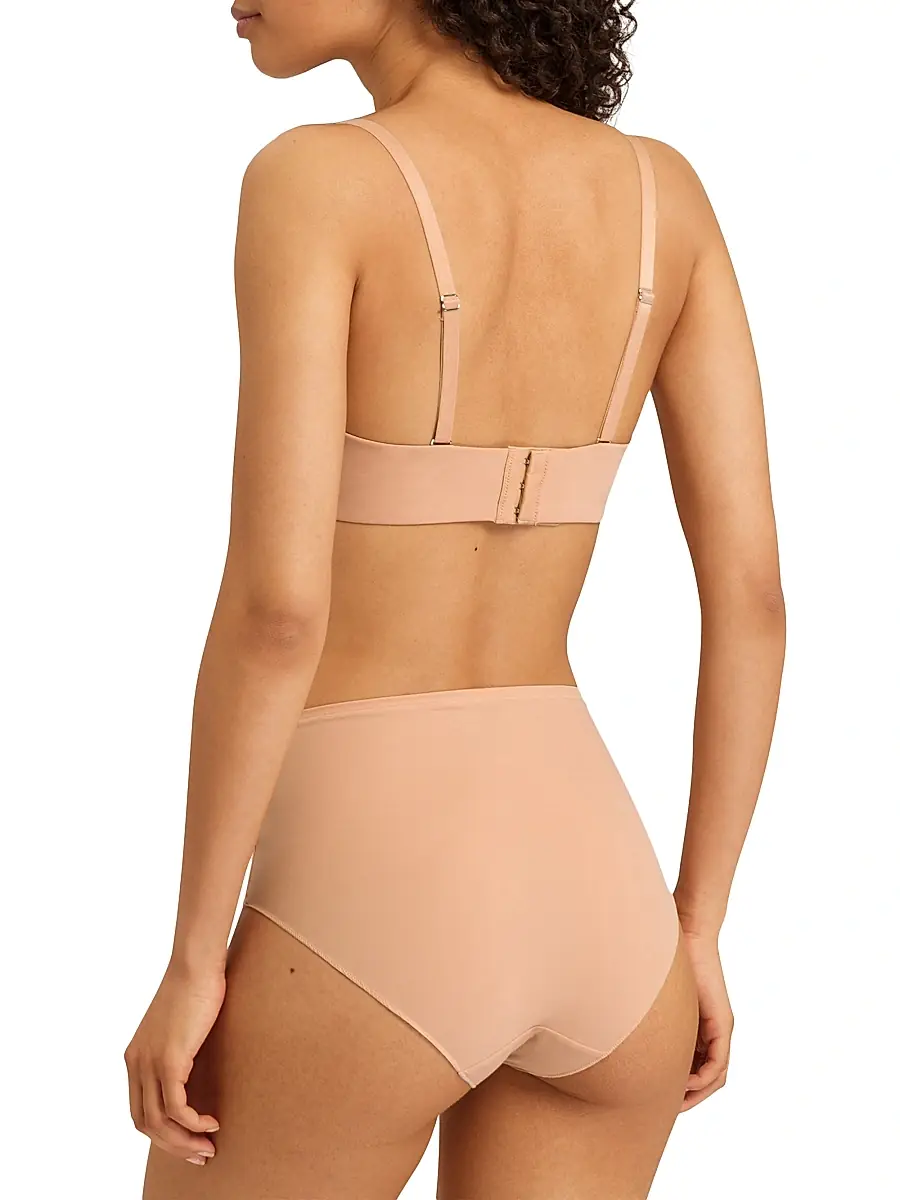 Hanro Women's Allure Strapless Convertible T-Shirt Bra - Tan | Thumbnail 4 Hanro Women's Allure Strapless Convertible T-Shirt Bra - Tan | Thumbnail 4