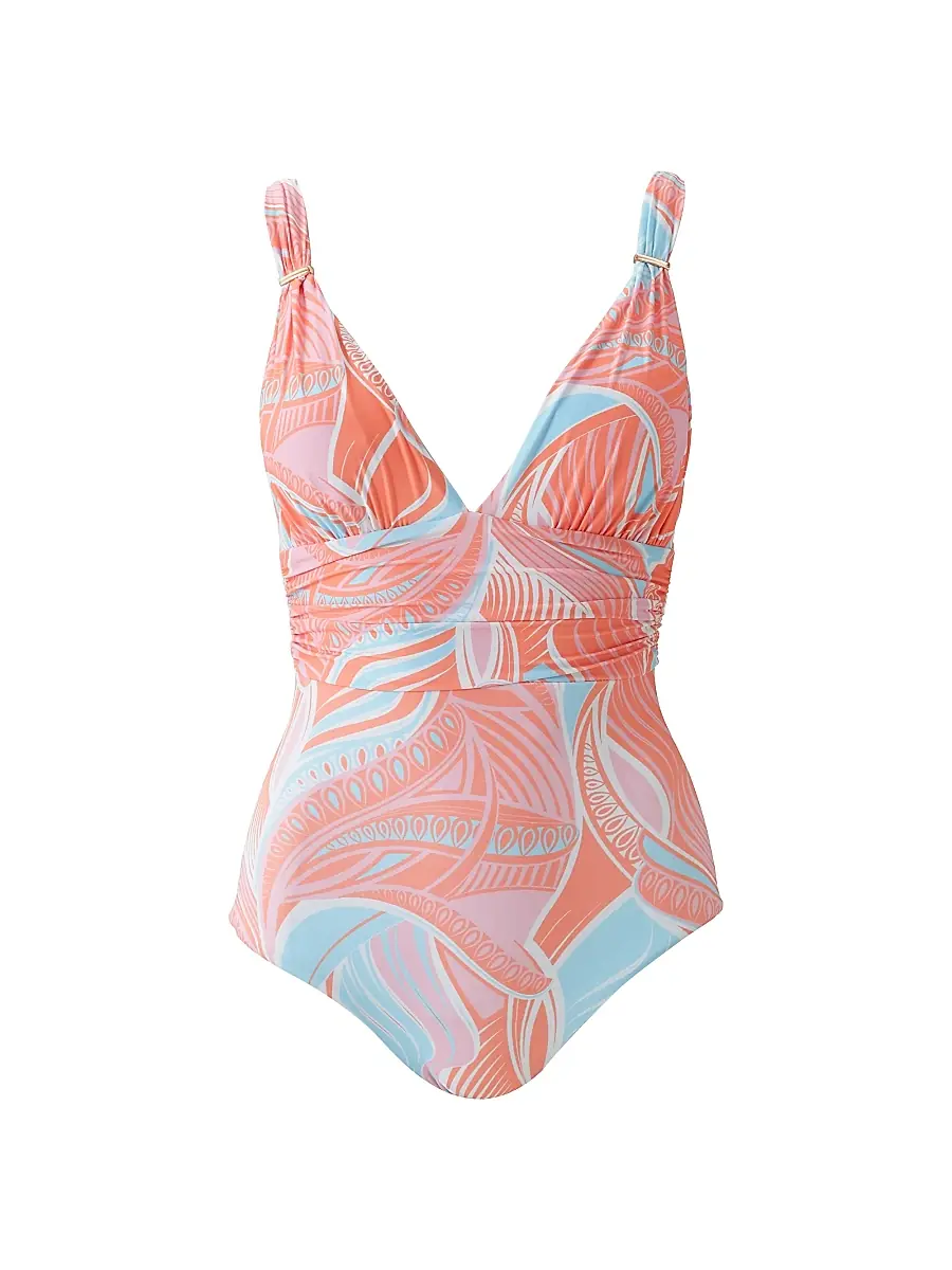 Melissa Odabash Women's Panarea Floral One-Piece Swimsuit - Cosmic | Image 1 Melissa Odabash Women's Panarea Floral One-Piece Swimsuit - Cosmic | Image 1