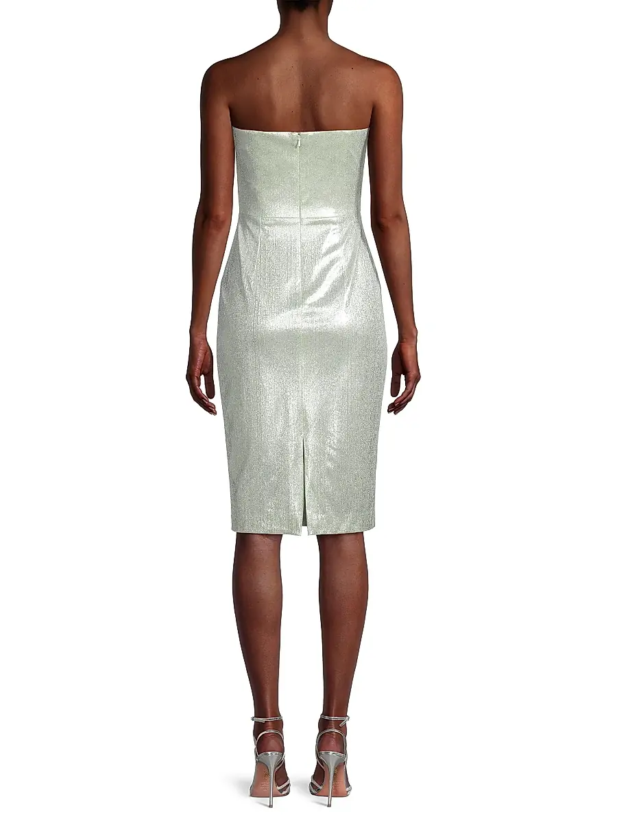 BLACK HALO Women's Divina Metallic Sheath Dress | Thumbnail 5 BLACK HALO Women's Divina Metallic Sheath Dress | Thumbnail 5