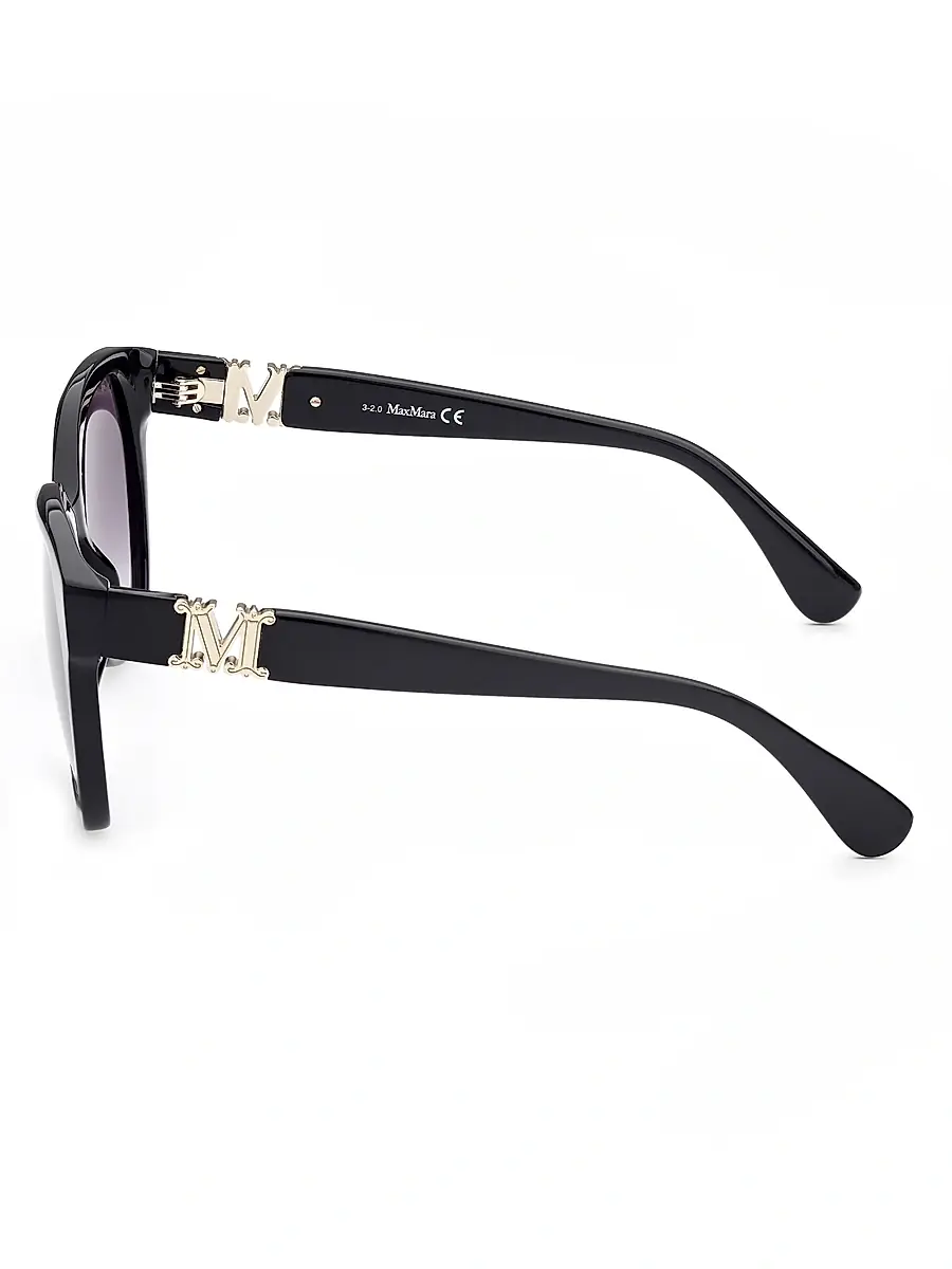 Max Mara Women's 56MM Butterfly Sunglasses - Black | Thumbnail 4 Max Mara Women's 56MM Butterfly Sunglasses - Black | Thumbnail 4