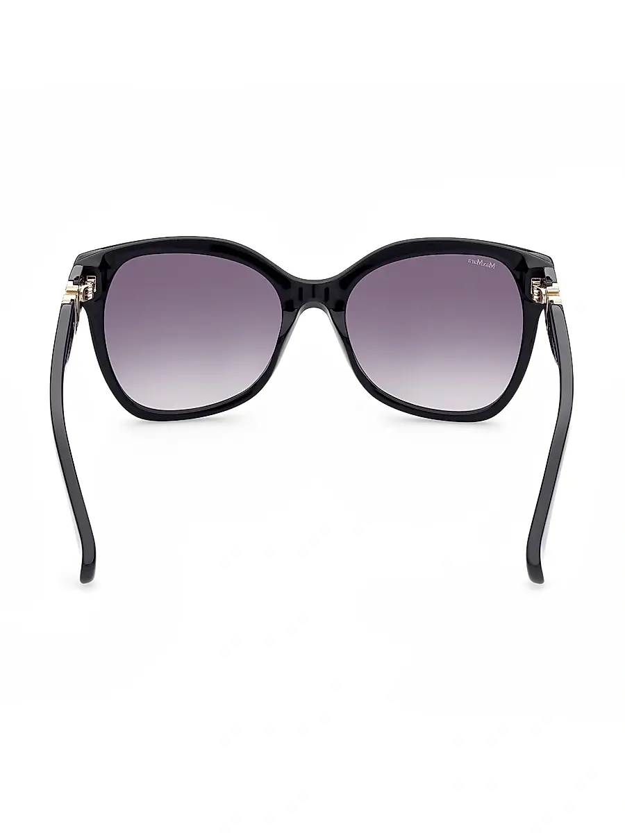 Max Mara Women's 56MM Butterfly Sunglasses - Black | Thumbnail 5 Max Mara Women's 56MM Butterfly Sunglasses - Black | Thumbnail 5
