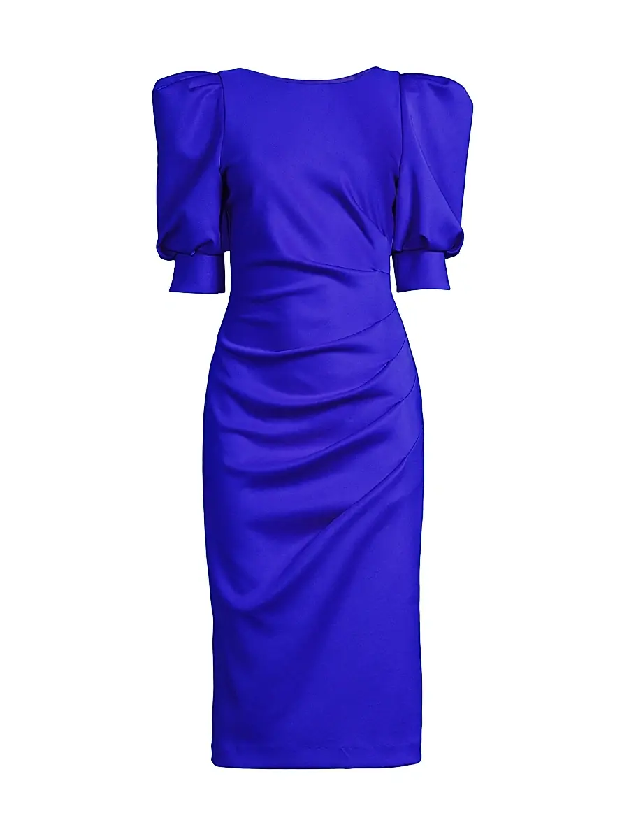 BLACK HALO Women's Zella Scoopback Cocktail Dress - Vibrant Blue - Size 8 | Image 1 BLACK HALO Women's Zella Scoopback Cocktail Dress - Vibrant Blue - Size 8 | Image 1