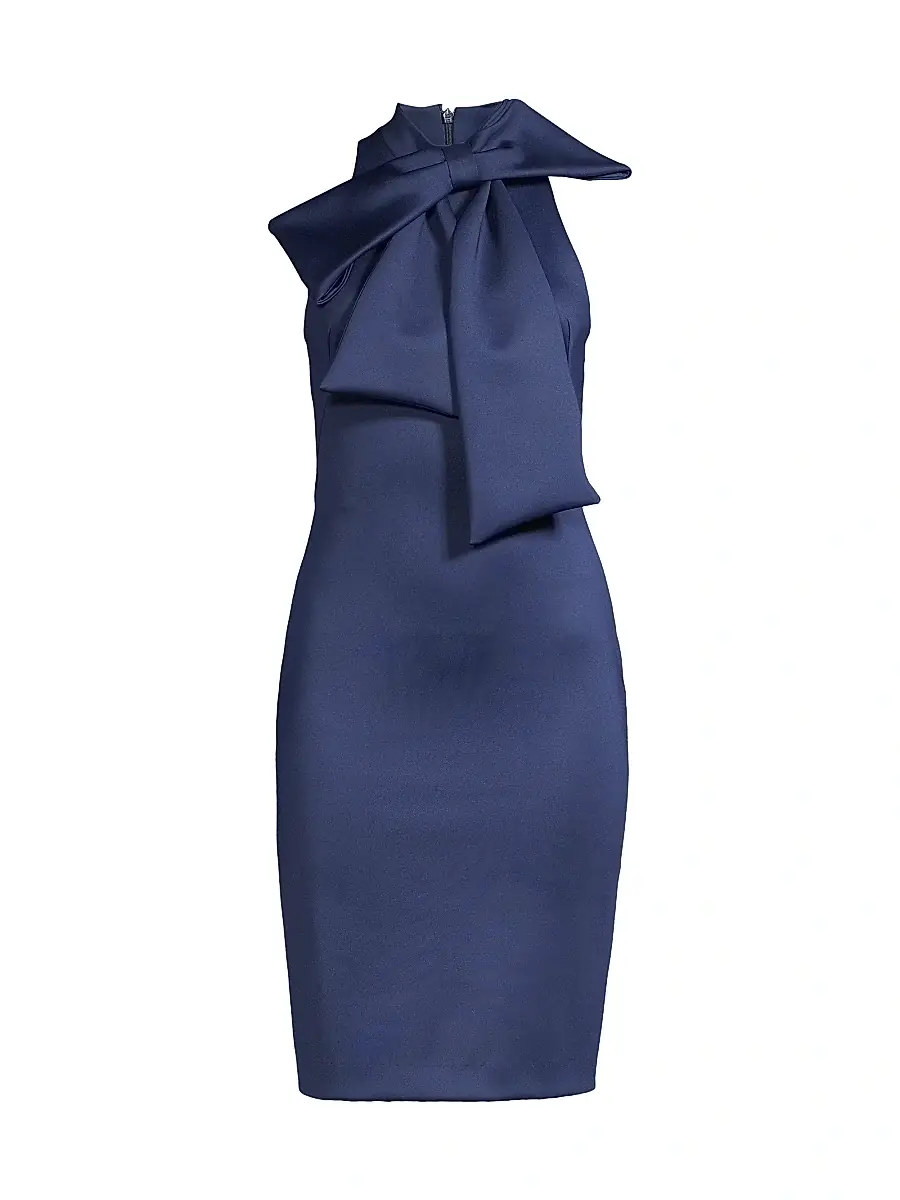 BLACK HALO Women's Von Bow-Neck Sheath Dress