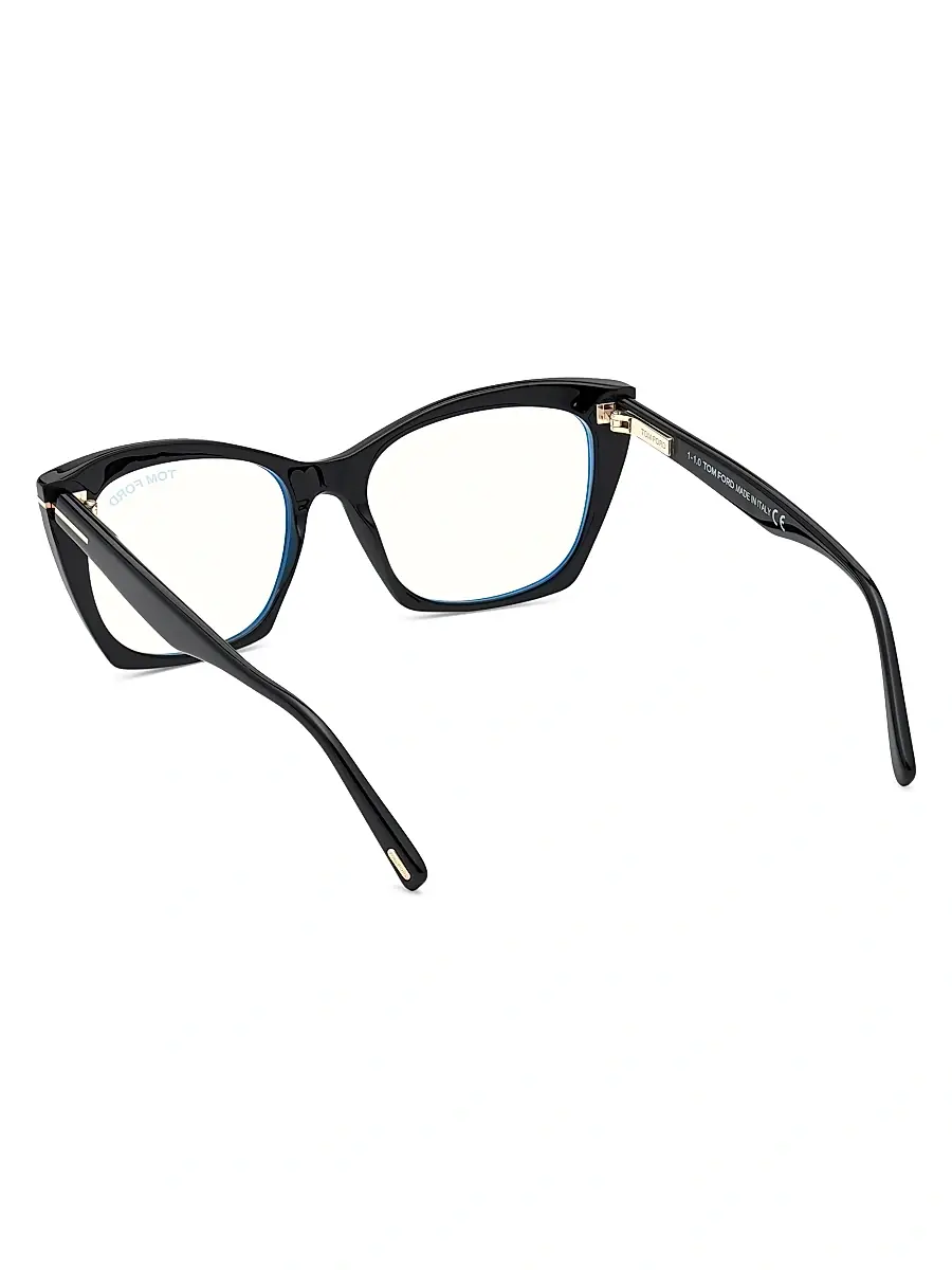 Tom Ford Women's 54MM Cat-Eye Blue Block Optical Glasses | Thumbnail 4 Tom Ford Women's 54MM Cat-Eye Blue Block Optical Glasses | Thumbnail 4