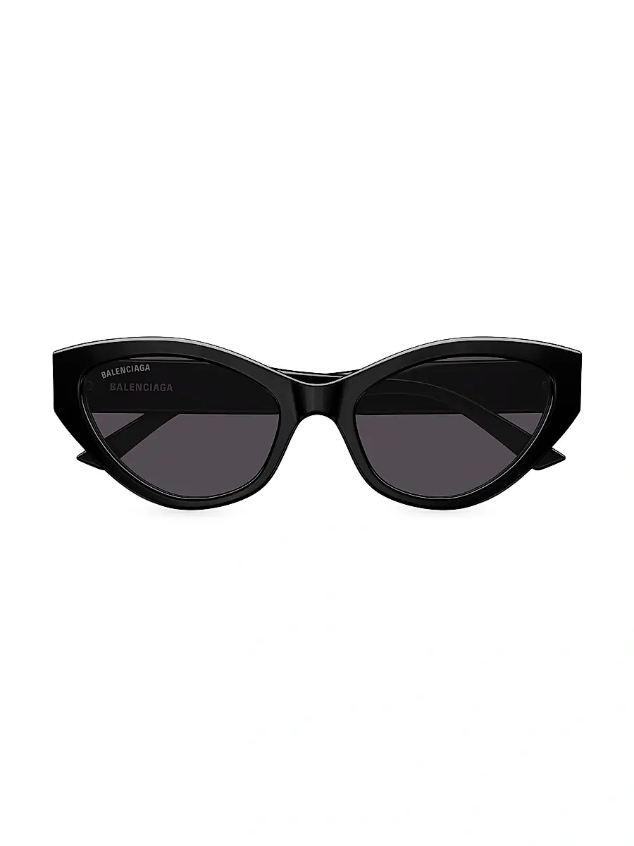 Balenciaga Women's Flat 57MM Cat-Eye Sunglasses - Black | Thumbnail 2 Balenciaga Women's Flat 57MM Cat-Eye Sunglasses - Black | Thumbnail 2