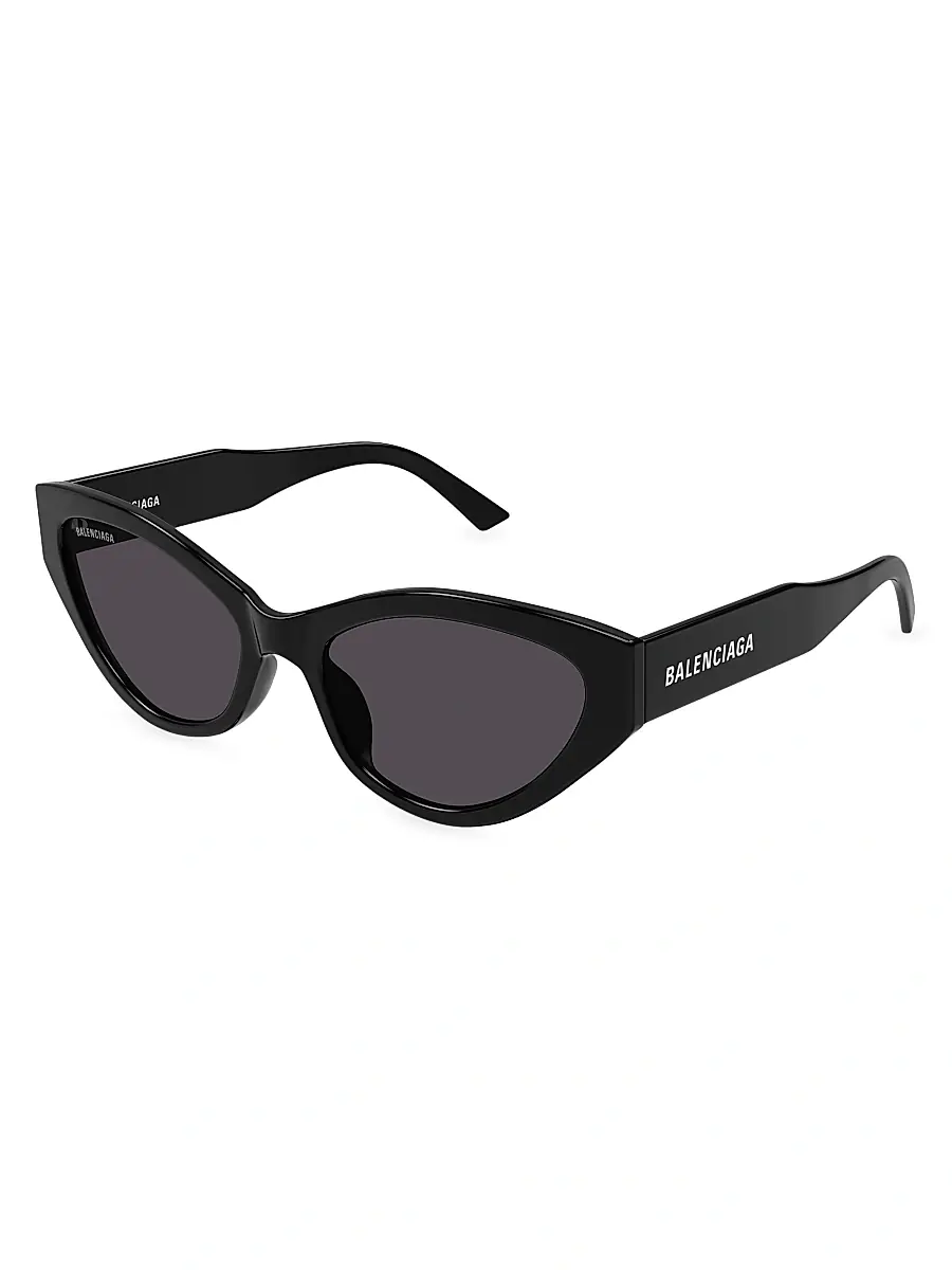 Women's Flat 57MM Cat-Eye Sunglasses - Black Women's Flat 57MM Cat-Eye Sunglasses - Black