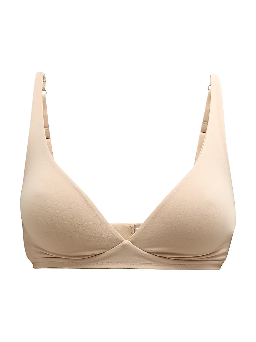 Hanro Women's Cotton Sensation Soft Cup Bra - Skin - Size 36E | Image 1 Hanro Women's Cotton Sensation Soft Cup Bra - Skin - Size 36E | Image 1