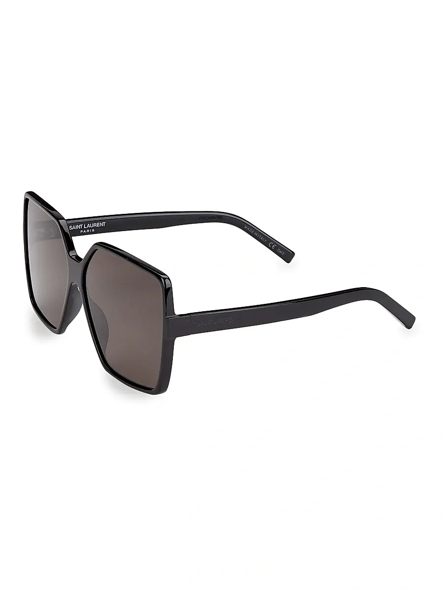 Saint Laurent Women's New Wave Betty 63MM Oversized Square Sunglasses | Image 1 Saint Laurent Women's New Wave Betty 63MM Oversized Square Sunglasses | Image 1