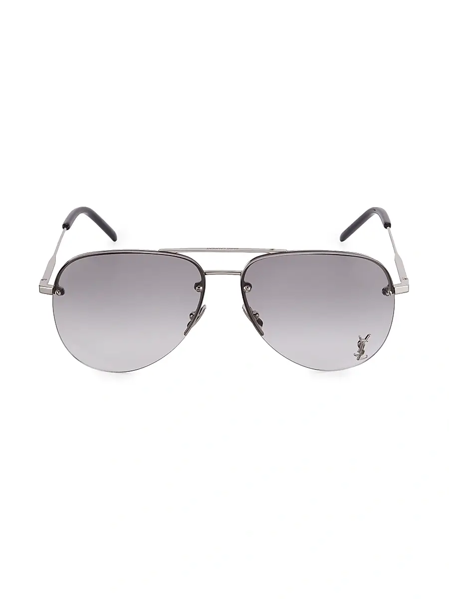 Saint Laurent Women's Monogram 59MM Aviator Sunglasses | Thumbnail 2 Saint Laurent Women's Monogram 59MM Aviator Sunglasses | Thumbnail 2