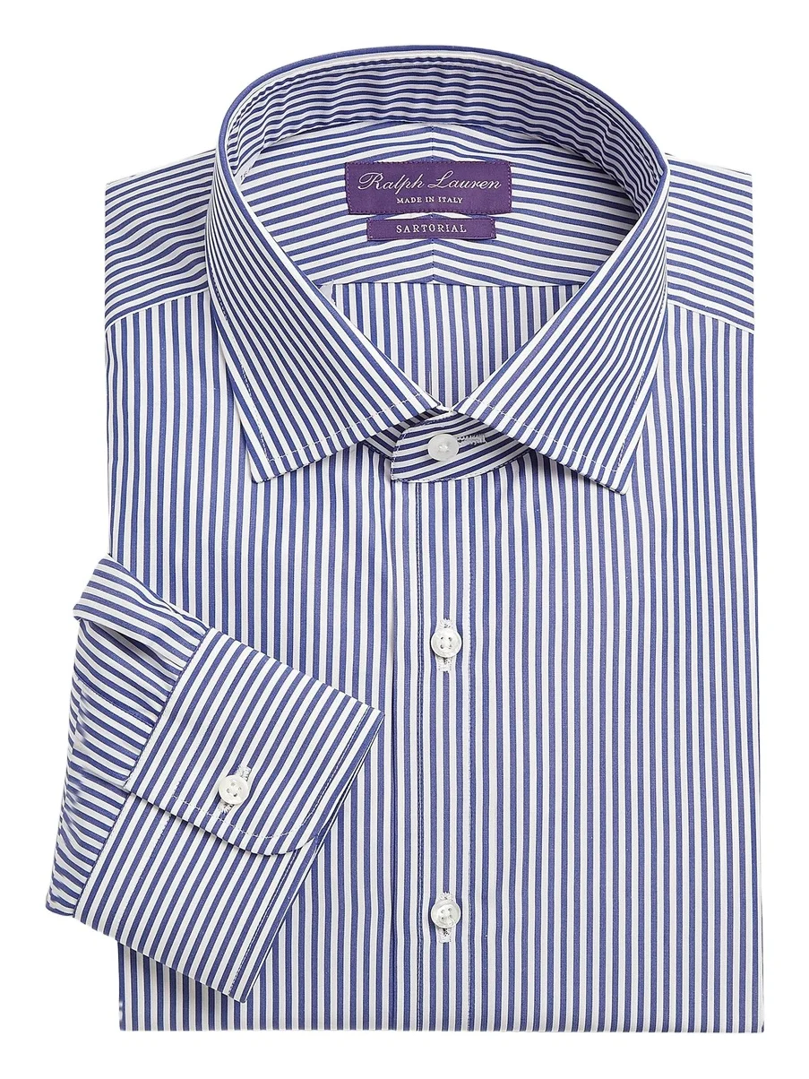 Men's Aston Striped Tailored Long-Sleeve Dress Shirt