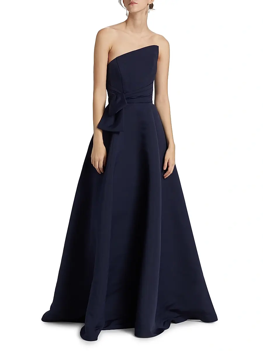 Amsale Women's Asymmetrical Strapless Gown | Thumbnail 3