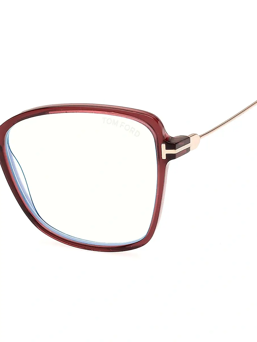 Tom Ford Women's 55MM Blue Block Butterfly Eyeglasses | Thumbnail 3 Tom Ford Women's 55MM Blue Block Butterfly Eyeglasses | Thumbnail 3