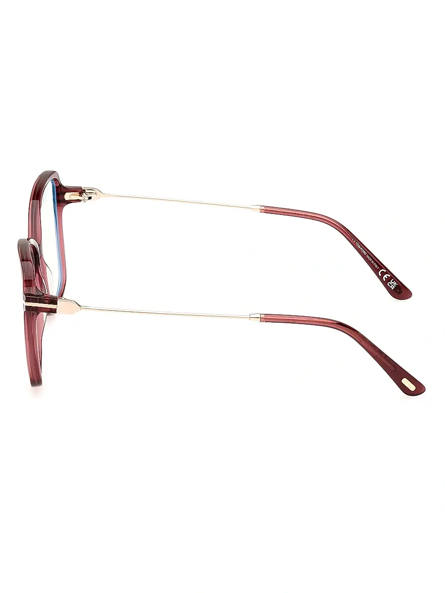 Tom Ford Women's 55MM Blue Block Butterfly Eyeglasses | Thumbnail 4 Tom Ford Women's 55MM Blue Block Butterfly Eyeglasses | Thumbnail 4