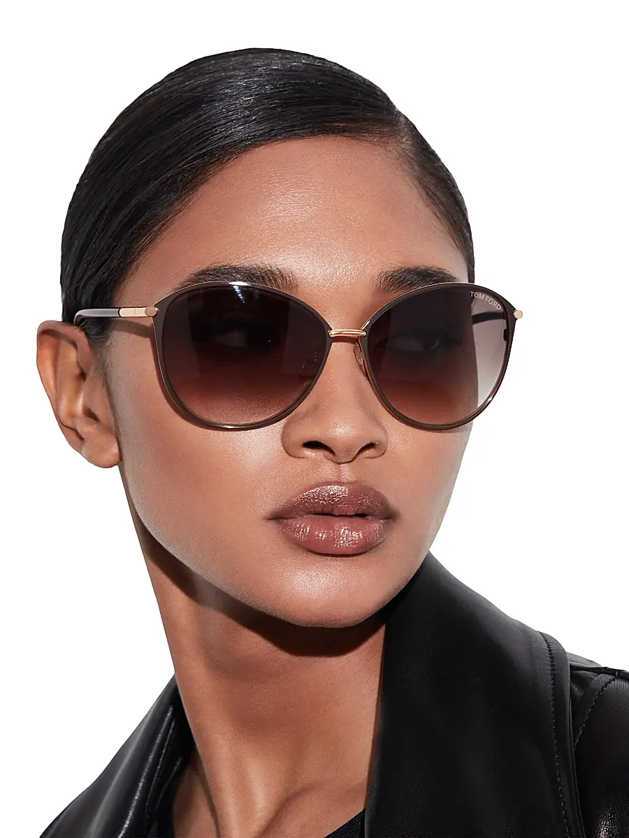 Tom Ford Women's Penelope 59MM Polarized Lens Oversize Round Sunglasses | Thumbnail 2 Tom Ford Women's Penelope 59MM Polarized Lens Oversize Round Sunglasses | Thumbnail 2